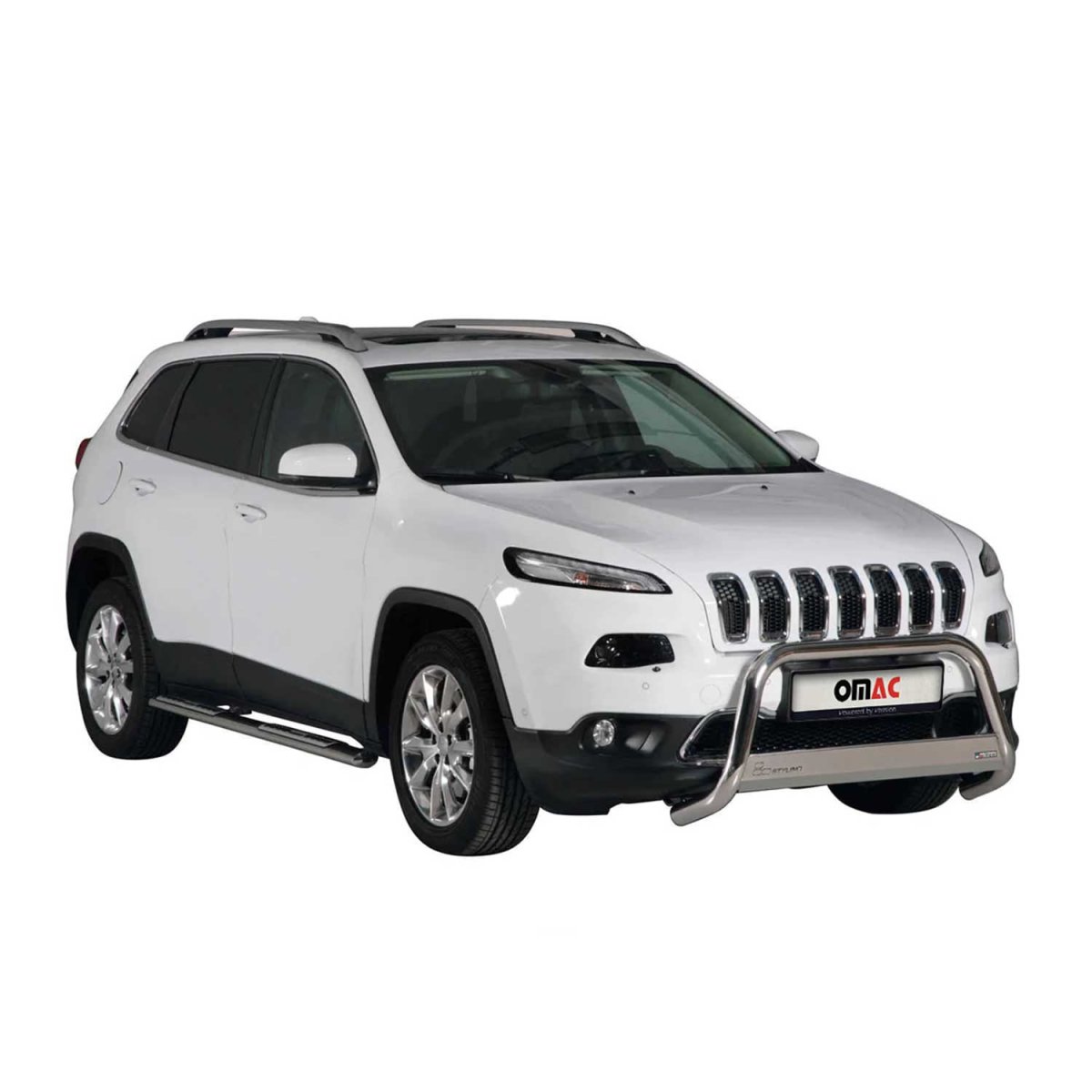 Jeep Cherokee Bull Bar - Omac - Steel - Silver - '14-'23